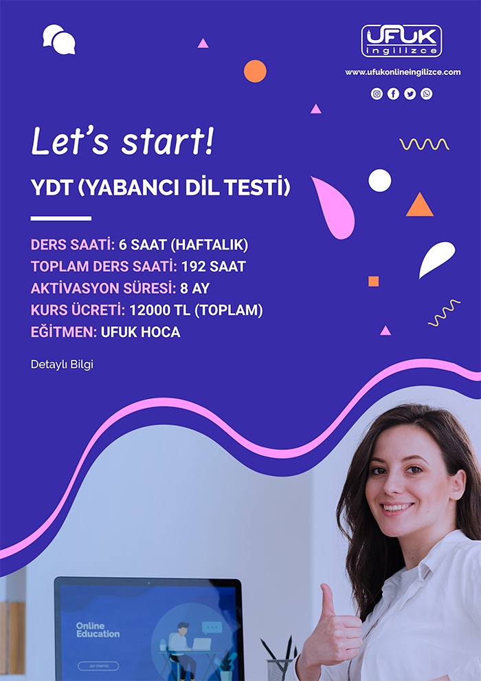 YDT(YABANCI DİL TESTİ)