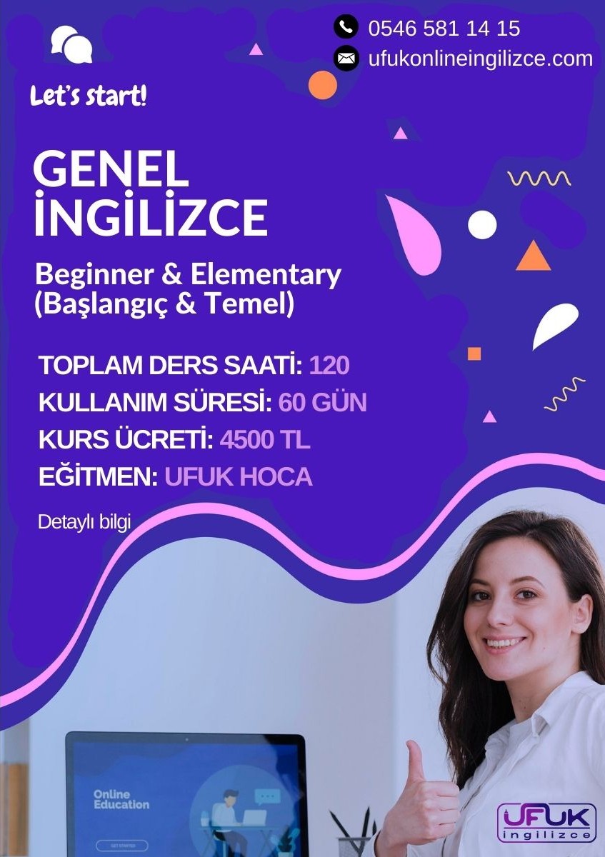 GENEL İNGİLİZCE (1. KUR) (BEGINNER &amp; ELEMENTARY) (Başlangıç &amp; Temel)
